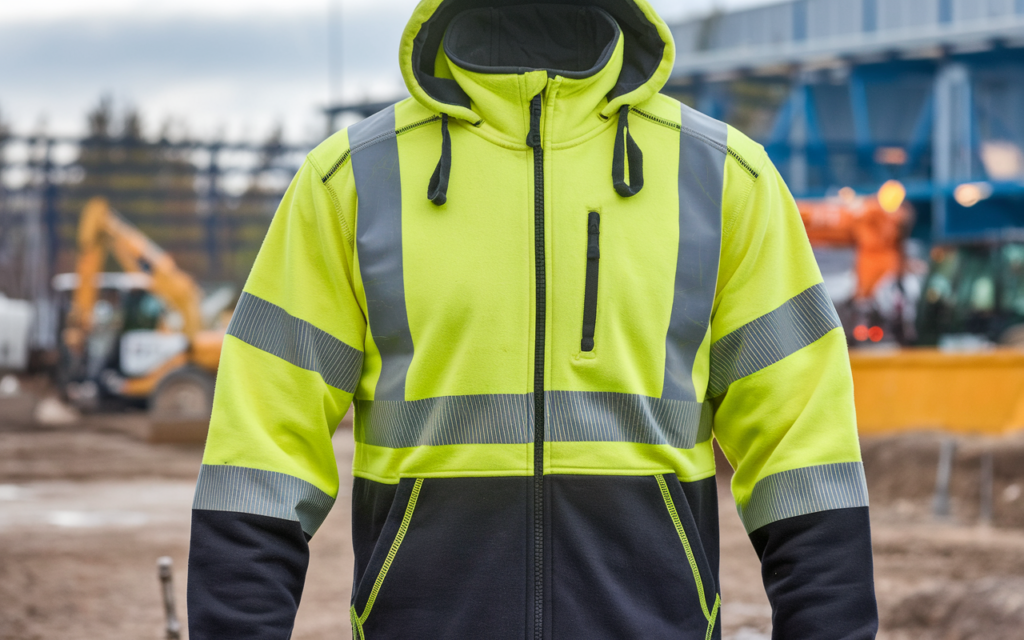 Dome75 Hi Vis Class 3 Viz-Tuff Fleece Full-Zip Hoodie